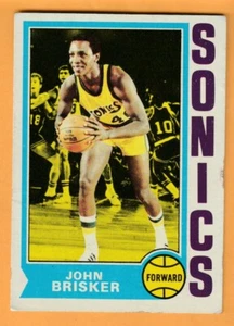 John Brisker Seattle Supersonics 1974-75 Topps #18 Toledo Rockets - Picture 1 of 2