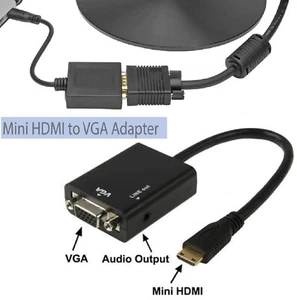 1080P HDMI to VGA and Mini Displayport to VGA Video Adapter Cable Converter - Picture 1 of 9