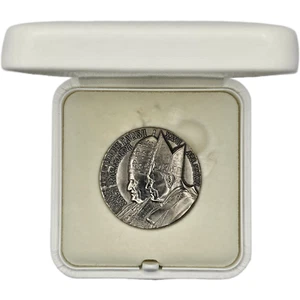 🇻🇦 Médaille VATICAN 2014 – ARGENT – Canonisation Jean XXIII & Jean-Paul II🇻🇦 - Imagen 1 de 7