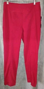 👖NWT Zac & Rachel The Ultimate Fit Pants Red w/ Mesh Panel Size 10 29x29 - Picture 1 of 10