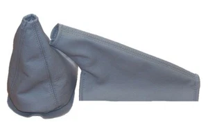 Faltenbalg Schalthebel und Bremse für Mini Cooper Classic Leder grau - Bild 1 von 6