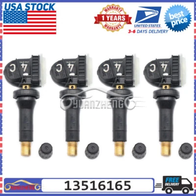13516165 TPMS FOR GM CHEVY GMC CADILLAC BUICK TIRE PRESSURE SENSORS Set of (4) - Image 1 of 4