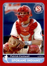 2012 Spokane Indians Grandstand #9 Patrick Cantwell West Islip New York NY Card