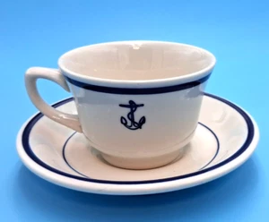 US Navy Fouled Anchor Cup And Saucer Set - Picture 1 of 8