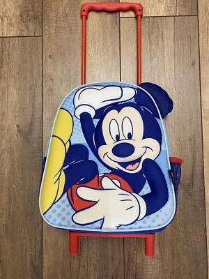 Kinderrucksack Kindergartentasche 3D Trolley Mit Rädern Mickey Mouse B-Ware - Bild 1 von 4