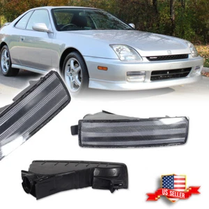 Euro Style Clear Lens Front Bumper Signal Light Pair For 1997-2001 Honda Prelude - Picture 1 of 8