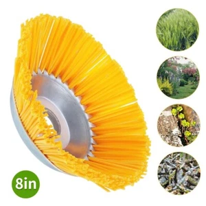 Profi Unkrautbürste Mähkopf 25,4x200mm 8 Zoll Für Stihl Motorsense Freischneider - Bild 1 von 9