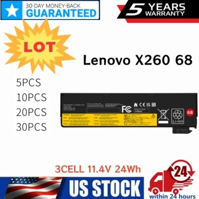 LOTE 30x 68 Batería Para Lenovo Thinkpad X260 X240T440 T450 T450S T460 L450 L460  Foto 1 de 4