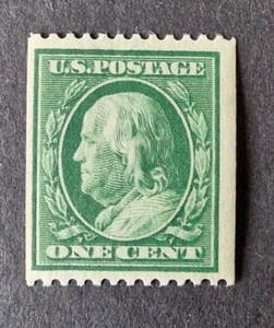 EE. UU. 1908-10 SG355 SC #348 1c Verde P12xImperf Wmk Doble Línea USPS MNH - Imagen 1 de 2