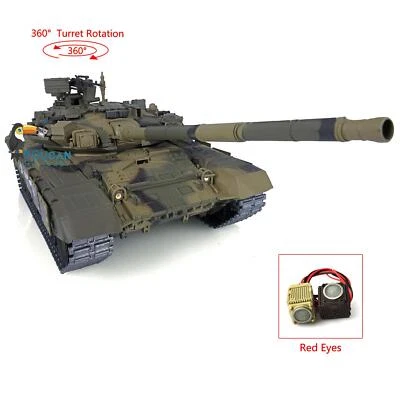 Henglong 7.0 1/16 Upgraded Russia T90 RTR RC Tank 3938 360°Red Eye Metal Track - Image 1 of 4