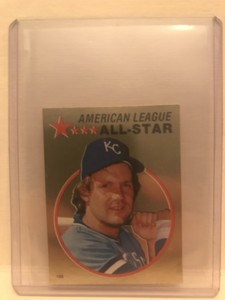 1982 topps sticker foil george brett