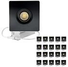 Votatec 4 Inch Black Square Led Eyeball Lights 12W Dimmable 3 Way Cct / 20 Pack
