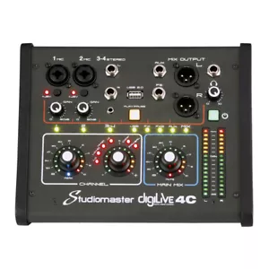 Studiomaster DIGILIVE4C Digitales Mischpult WiFi Effektmixer Studio Karaoke - Bild 1 von 3