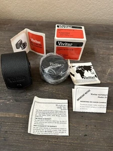 NEW Old Stock Vivitar  Tele Converter MC  2X-4 with Case And Original Box NEW - Picture 1 of 7