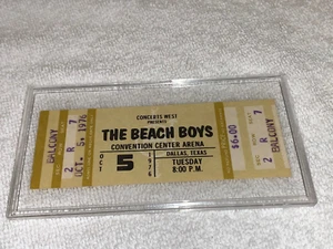 THE BEACH BOYS 1976 UNBENUTZTES KONZERTTICKET DALLAS TEXAS BRIAN DENNIS WILSON USA - Bild 1 von 8