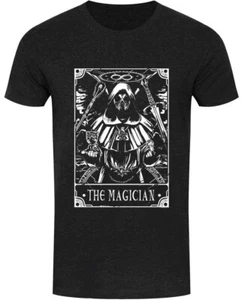 The Magician Tarot Card, Heather Black T-Shirt, Gothic Power Gift, Deadly Tarot - Picture 1 of 5
