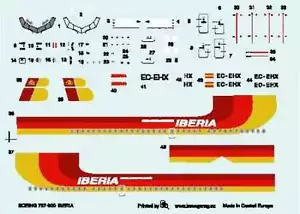 BOEING 737-300 "IBERIA" AIRLINES (MKGS SPAGNOLO) #14407 1/144 SET DECALCOMANIA BOA - Foto 1 di 1