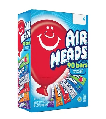 Pacote de variedades AirHeads, 0,55 oz., 90 unidades. - Imagem 1 de 4