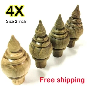 Reloj antiguo artesanal de madera de teca 4 piezas hágalo usted mismo muebles decoración del hogar 2" - Imagen 1 de 4