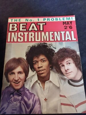 Vintage BEAT INSTRUMENTAL Magazine MAY 1967 Hendrix Review Fats Domino Donovan - Image 1 of 4