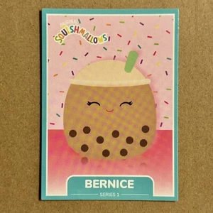 B1G1 ~ Squishmallow ~ Bernice the Boba Tea ~ #82 ~ Series 1 Trading Card ~ M/NM - Picture 1 of 2