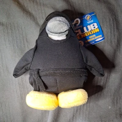 Disney Club Penguin Ninja Black Belt Plush NWT NO COIN - Image 1 of 4