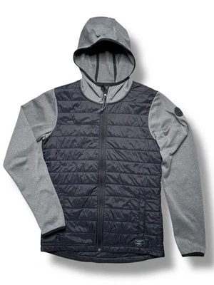 Chaqueta con Capucha Híbrida O’Neill XS Negra Gris Acolchada Softshell Forrada de Vellón Informal Foto 1 de 4