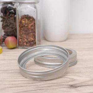 10 PIEZAS Tarro de albañil Tapa Anillo Tarros de conservas con tapas y anillos Sellos - Imagen 1 de 12