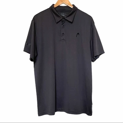 HEAD shirt men's XL charcoal gray short sleeve polo vented XL  - Image 1 of 4