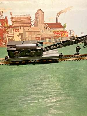 AMERICAN FLYER S GAUGE BLACK #944 INDUSTRIAL BROWN HOIST CRANE CAR - Image 1 of 4