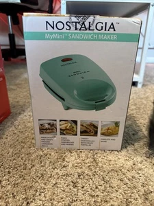 Nostalgia MyMini Personal Sandwich Panini Maker Brand New. Teal - Picture 1 of 2