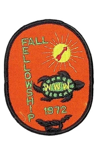Unami Lodge 1 Cradle of Liberty PA 1972 Fall Fellowship Patch BLK Bdr - Picture 1 of 2