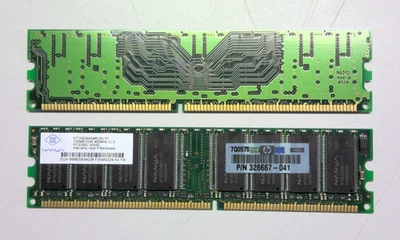 NANYA 256MB DDR RAM – PC3200U-30330 – HP P/N 326667-041 - Image 1 of 2
