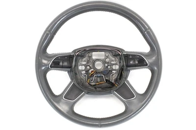 2012-2015 AUDI A6 S6 A7 S7 4-Spoke Heated Leather Steering Wheel OEM Gray #4174 - Image 1 of 4