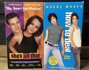 Teen Comedy VHS Lot - She’s All That & How To Deal - Mandy Moore - FREE SHIPPING - Picture 1 of 7