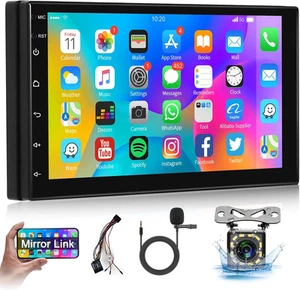 Autoradio Android 2 Din Auto Stereo Touch Screen 7 Pollici Radio Con Navigazione - Foto 1 di 12