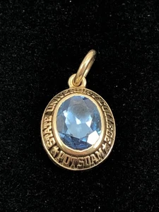 Ciondolo o ciondolo vintage 10k LGB oro giallo SUNY Potsdam classe college 3,19g - Foto 1 di 8