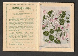 RARE Kensitas WIX MEDIUM silk flower Variety HONEYSUCKLE pale pink white and red - Picture 1 of 2