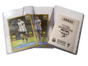 2025 Panini Futbol Argentino Gold Sticker #22 Lionel Messi Brand New - Picture 1 of 2