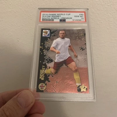2010 Panini World Cup Soccer Premium #90 Wayne Rooney  PSA 10 - Image 1 of 2