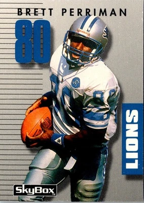 1992 Skybox Impact Brett Perriman #323 Detroit Lions Football Card - Image 1 of 2