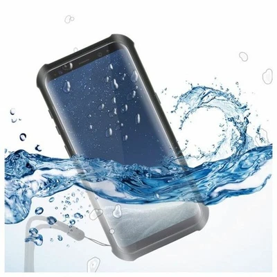 Custodia Subacquea Samsung Galaxy S8+ KSIX Aqua Case Nero Trasparente - Immagine 1 di 2
