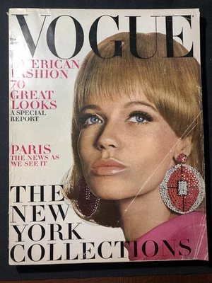 Vintage Vogue Magazine September 1 1966 340+ Pages Veruschka von Lehndorff - Image 1 of 4