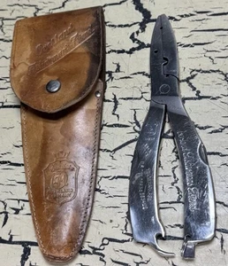 Vintage Overland Fisherman’s Friend Handwerkzeug mit Lederetui Made in Germany - Bild 1 von 15