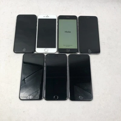 Lot (7) Apple iPhone 6s/6/7 16-128GB A1688,A1660,A1549 Network Unlocked/TMB Lock - Image 1 of 4