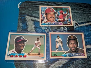 NM Tony Gwynn #161 1988 Topps Big San Diego Padres, Ron Gant ALLE 3🔥⚾KOSTENLOSER VERSAND  - Bild 1 von 5