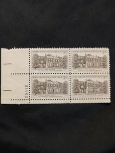 USA 1956 - Wheatland / Pres. Buchanan's Home, Pa. - 4 Stamp block - Scott #1081 - Picture 1 of 1