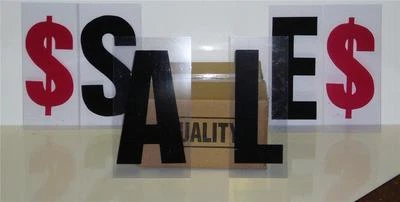 SIGNS LETTERS MORE 8" on 9-7/8" Outdoor Marquee Changeable Sign Letters Flexible