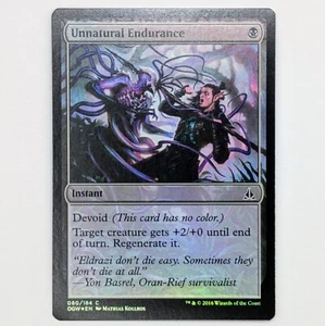 Unnatural Endurance FOIL Oath of the Gatewatch NM Magic Card MTG - Picture 1 of 2