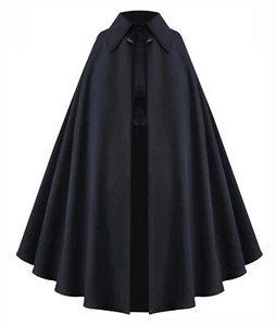 Gothic Steampunk Victorian Medieval Renaissance Western Pirate Collar Cape Cloak - Picture 1 of 20